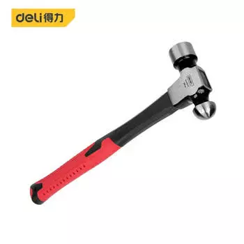 Молоток Deli DL443032Z профессионального класса с волокнистой ручкой и круглым бойком, 32 унции