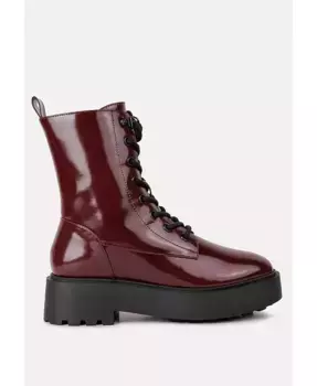Молш мотоциклетные ботинки до щиколотки из искусственной кожи London Rag, красный