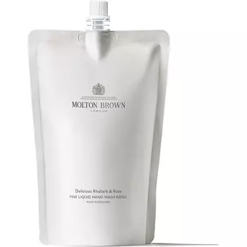 Molton Brown Delicious, ревень и роза, сменный блок жидкого средства для мытья рук, 400 мл