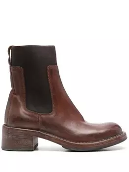 Moma сапоги с эффектом потертости, коричневый