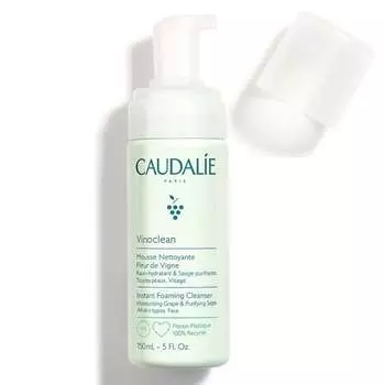 Моментальное очищающее пенящееся средство | Веганская очищающая пенка для лица 150мл Caudalie Vinoclean