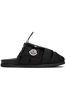 Мон карманные тапочки Moncler, черный