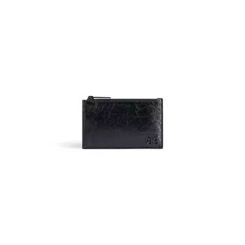 Монако Длинный держатель для монет и карт BALENCIAGA, черный