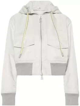 Moncler атласный бомбер Briseo, нейтральный цвет