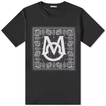 Moncler Бандана Футболка с принтом, черный