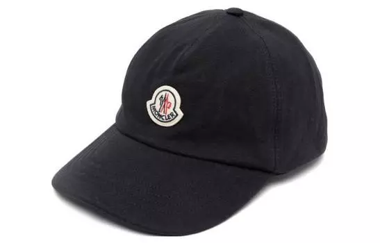 Moncler Бейсболка мужская хлопковая черная