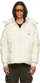 Moncler Белый Каракорум Пуховик