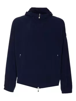 Moncler бомбер на молнии, синий