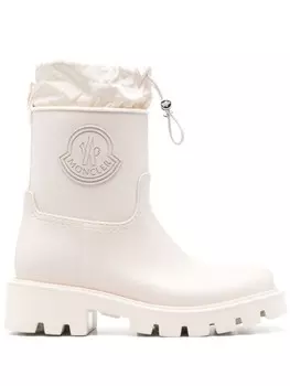 Moncler ботильоны с завязками на шнурках и логотипом, белый