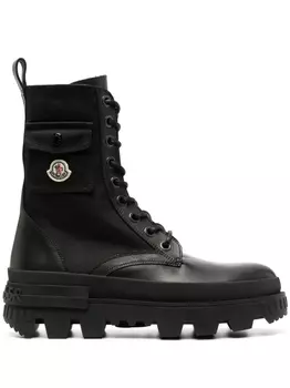 Moncler ботинки Konture в стиле милитари, черный