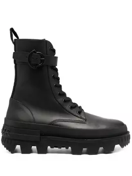 Moncler ботинки на шнуровке, черный