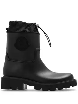 Moncler ботинки с рифленой подошвой и застежкой-молнией, черный