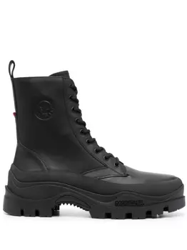 Moncler ботинки с тисненым логотипом, черный