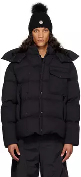 Moncler Черный Каракорум Пуховик