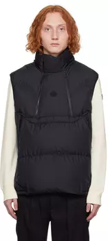 Moncler Черный пуховик Aire