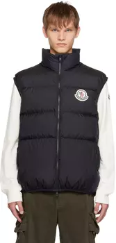 Moncler Черный пуховик Almaz