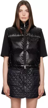 Moncler Черный пуховик Blavet