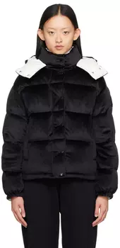 Moncler Черный пуховик Daos