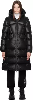 Moncler Черный пуховик Selenga