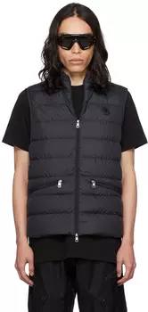 Moncler Черный пуховик Treompan