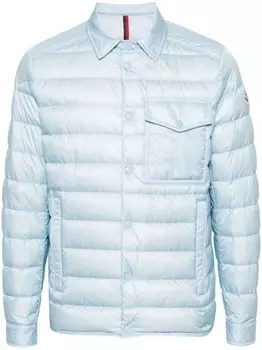 Moncler дутая куртка-рубашка Tenibres, синий