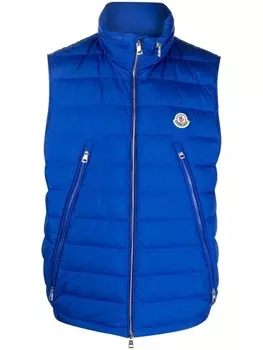 Moncler дутый жилет Albyt, синий
