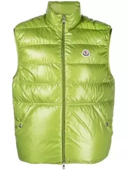Moncler дутый жилет Aube, зеленый
