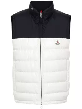 Moncler дутый жилет Cerces, белый