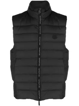 Moncler дутый жилет, черный