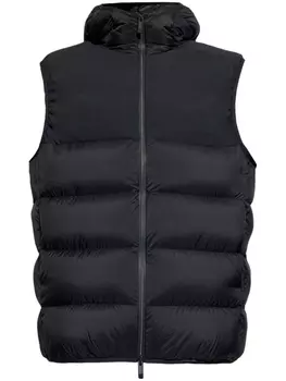Moncler дутый жилет, черный