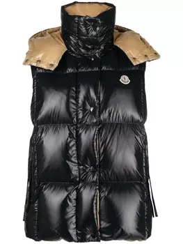 Moncler дутый жилет Luzule в двух тонах, черный
