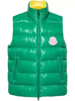 Moncler дутый жилет Parke, зеленый