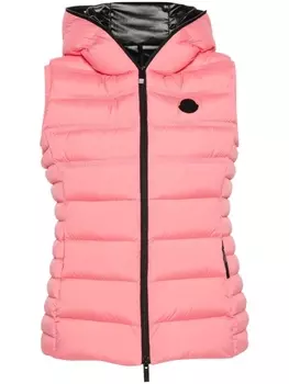 Moncler дутый жилет, розовый