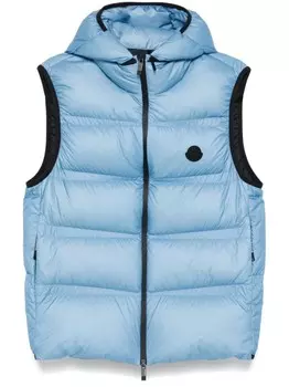 Moncler дутый жилет, синий