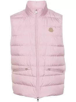Moncler дутый жилет Treompan, розовый