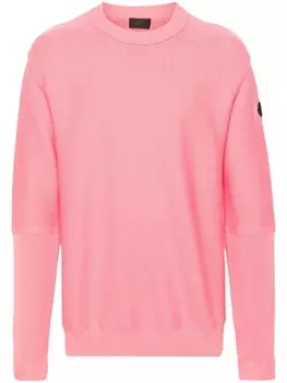 Moncler джемпер с круглым вырезом, розовый