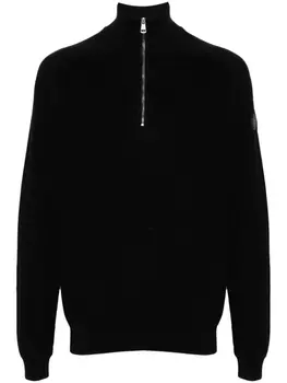Moncler джемпер с высоким воротником на молнии, синий