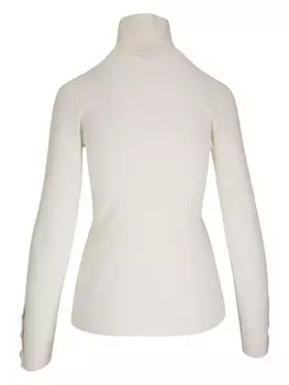 Moncler джемпер в рубчик, белый