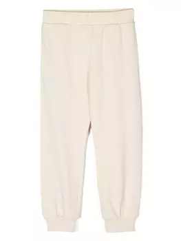 Moncler Enfant брюки с нашивкой-логотипом, нейтральный цвет