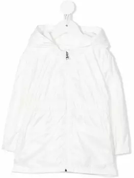 Moncler Enfant длинная парка Nogar, белый
