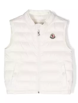 Moncler Enfant дутый жилет New Amaury, белый