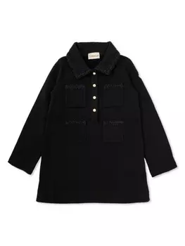 Moncler Enfant хлопковое платье, синий
