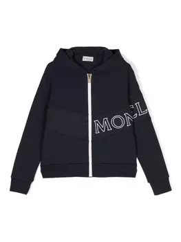 Moncler Enfant hooded jacket, синий