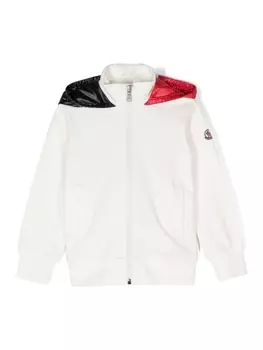 Moncler Enfant худи на молнии, желтый