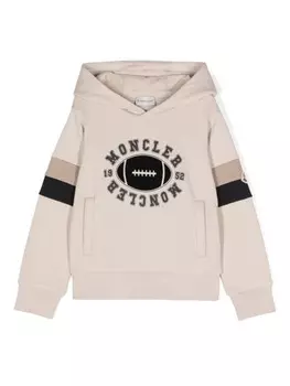 Moncler Enfant худи с логотипом, нейтральный цвет