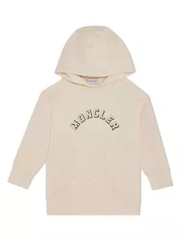 Moncler Enfant худи с логотипом, нейтральный цвет