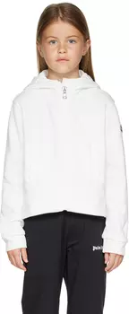 Moncler Enfant Kids Белая толстовка на молнии