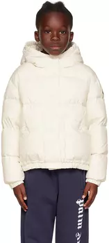 Moncler Enfant Kids Белый пуховик Ebre
