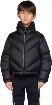 Moncler Enfant Kids Черный пуховик Mira