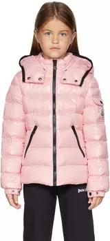 Moncler Enfant Kids Розовый пуховик Bady